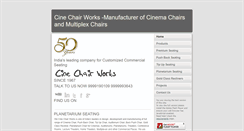 Desktop Screenshot of cinechairworks.com