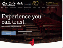 Tablet Screenshot of cinechairworks.com